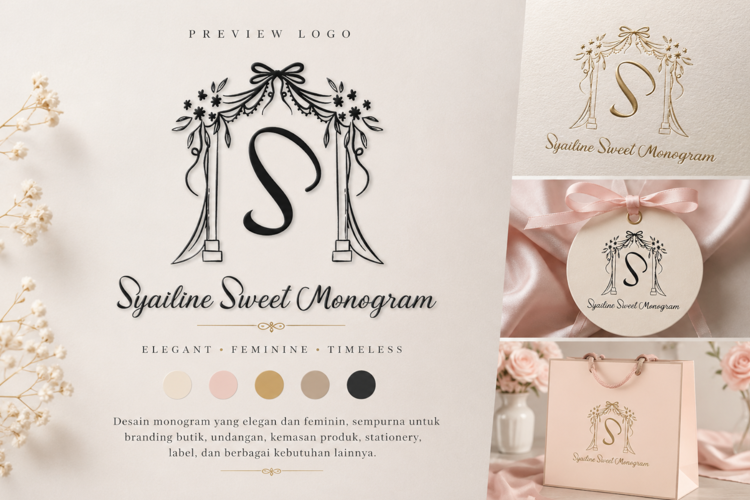 Preview of Syailine Sweet Monogram Font