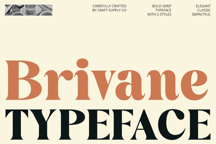 Preview of Brivane Font