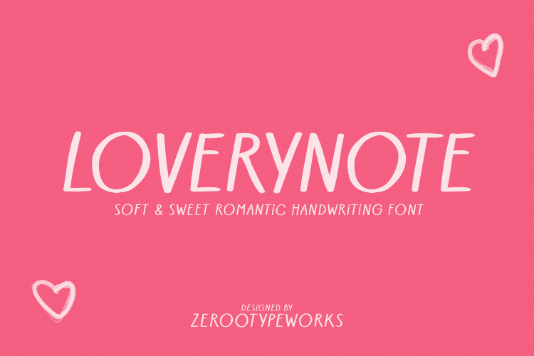 Preview of ZRTW Loverynote Font