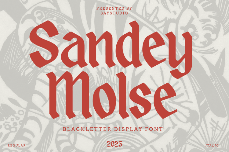Preview of Sandey Molse DEMO Font