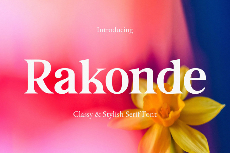 Preview of Rakonde Font