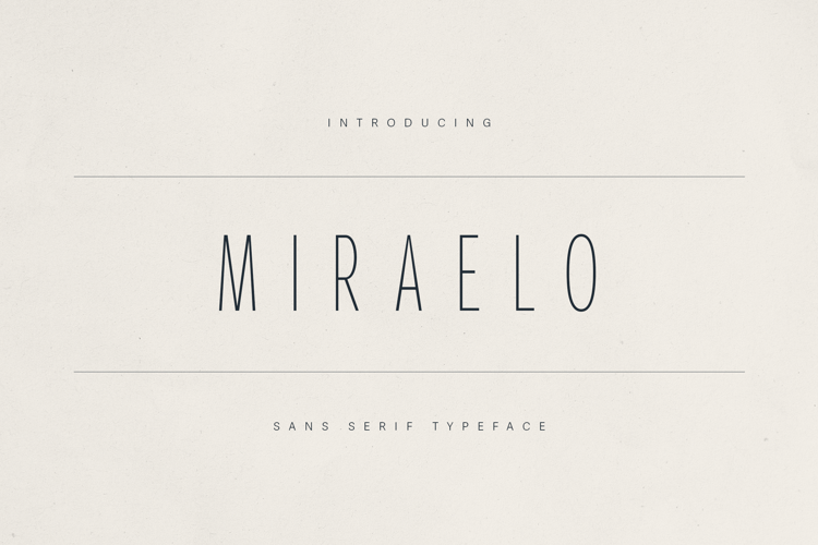 Preview of Miraelo Font