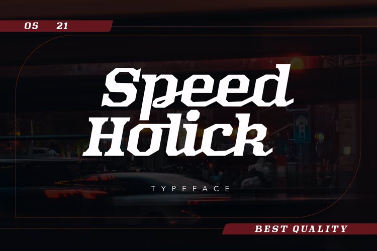 Speed Holick Font
