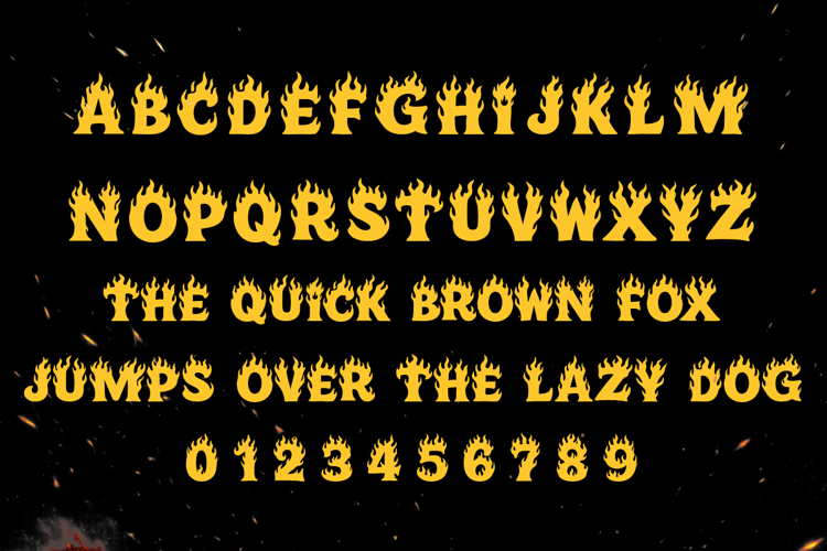 Preview of This is Fire Font