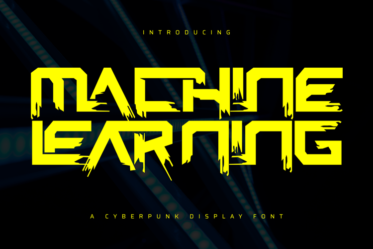 Preview of Machine Learning Font