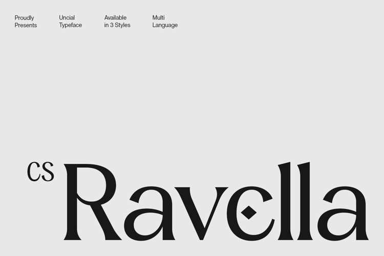 Preview of CS Ravella Font