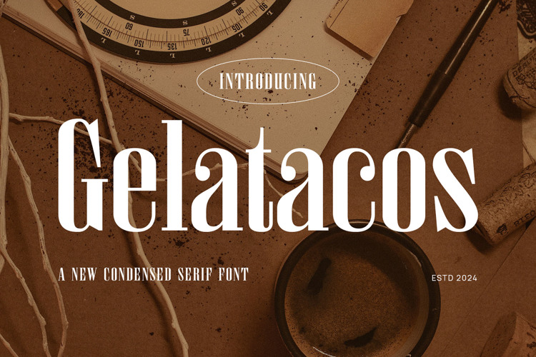 Preview of Gelatacos Font