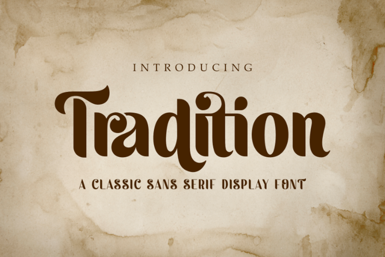 Preview of Tradition Font