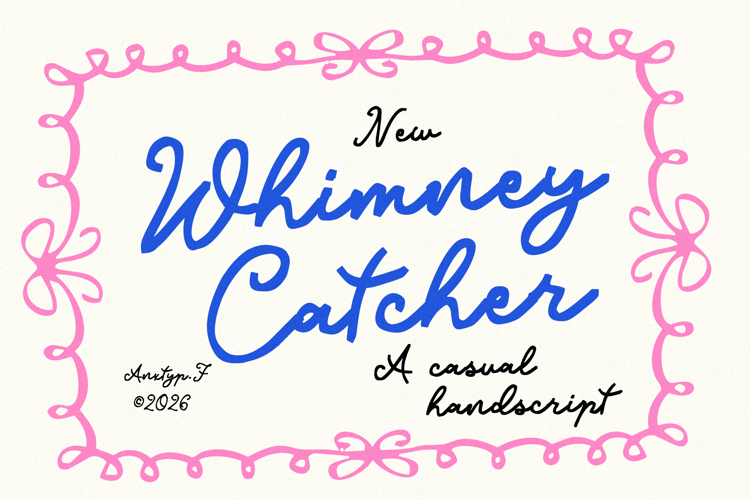 Preview of Whimney Catcher Font