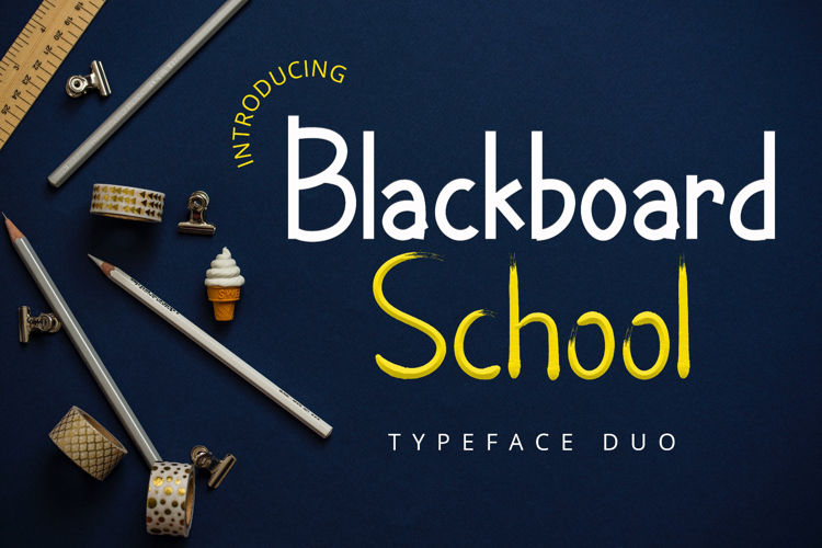 Blackboard School Font