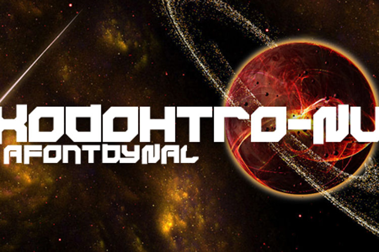 Xodohtro-Nu Font