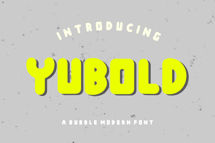 Preview of Yubold Font