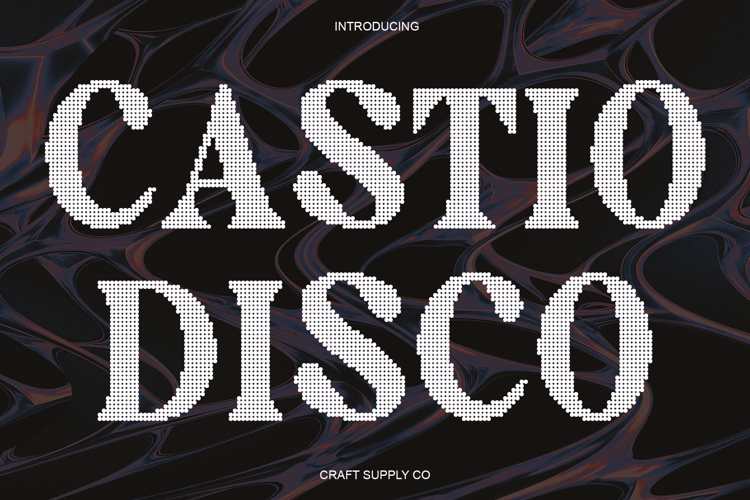 Preview of Castio Disco Font