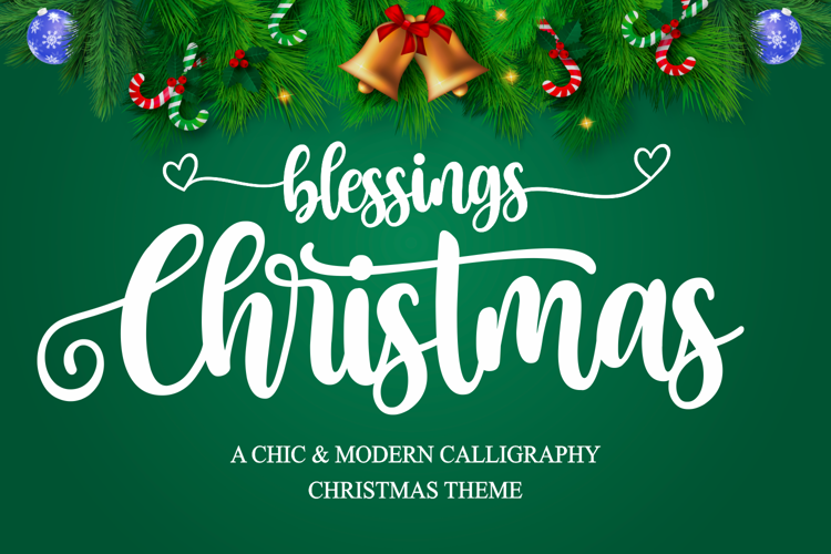 Christmas Blessings Font