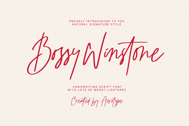 Bossy Winstone Font