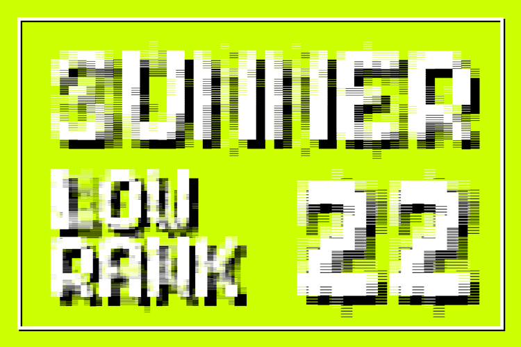 Summer Low Rank 22 Font