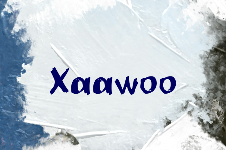 Preview of x  Xaawoo Font