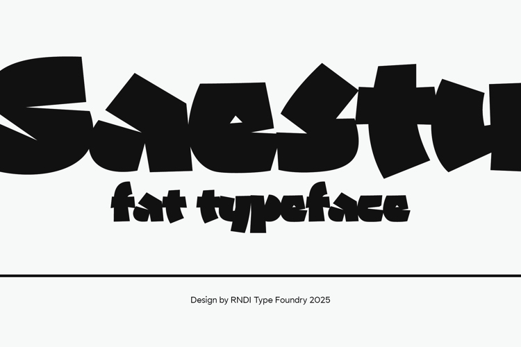 Preview of Saestu Font