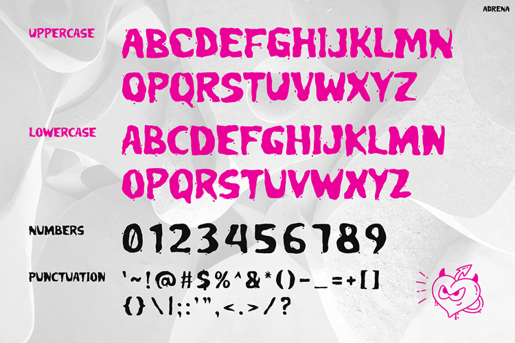 Preview of ADRENA Font
