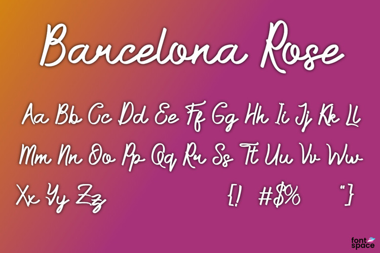 Barcelona Rose Font