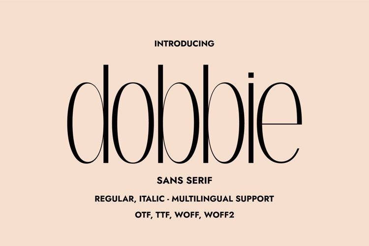 Preview of Dobbie Font