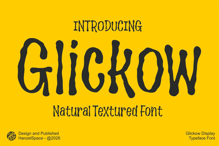 Preview of Glickow – Display Typeface Font
