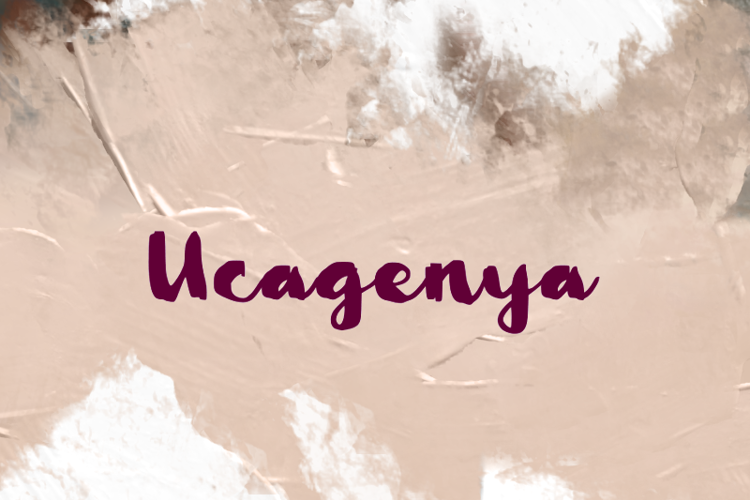 Preview of u Ucagenya Font