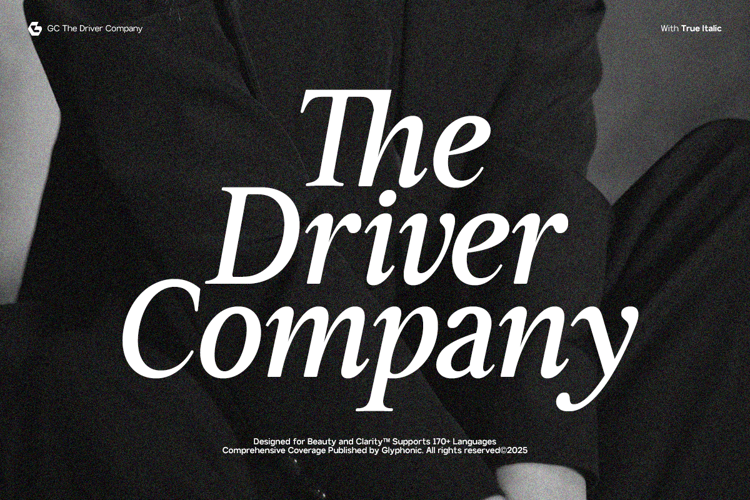 Preview of GC Driver Company Font