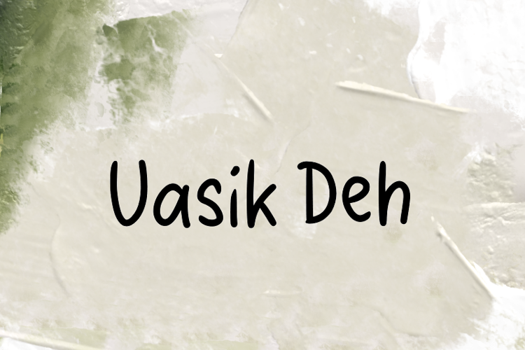 Preview of u Uasik Deh Font