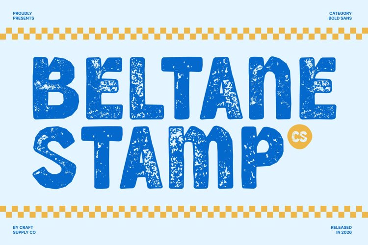 Preview of CS Beltane Stamp Font
