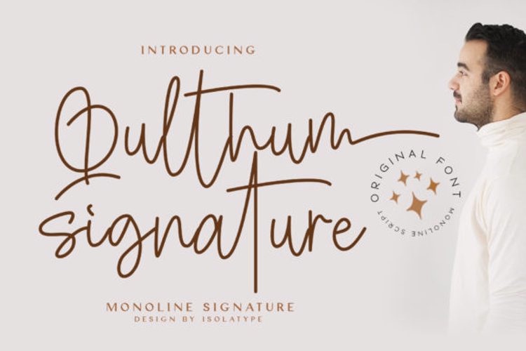Qulthum Signature Font