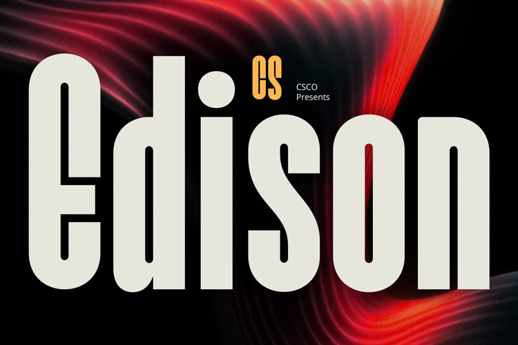 Preview of CS Edison Font