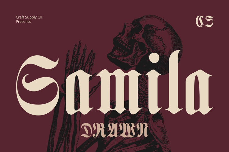 Preview of CS Gamila Drawn Font