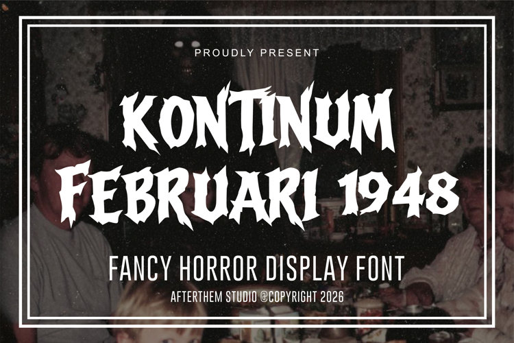 Preview of Kontinum Februari 1948 Font