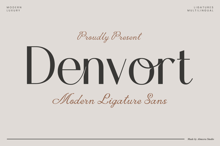 Preview of Denvort Font