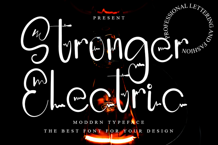 Stronger Electric Font