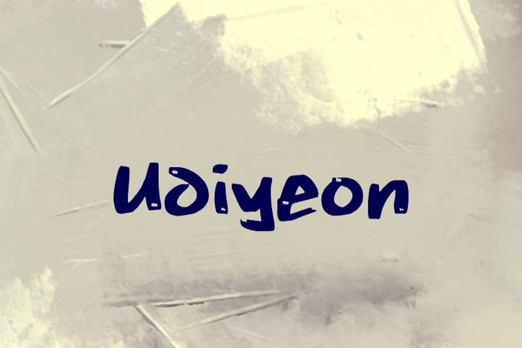 Preview of u Udiyeon Font