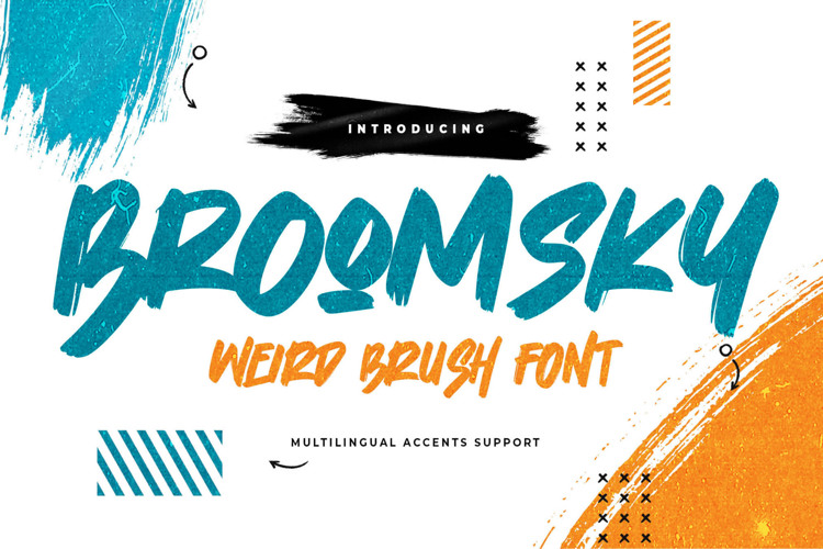 Preview of Broomsky Font