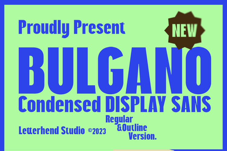 Bulgano Font