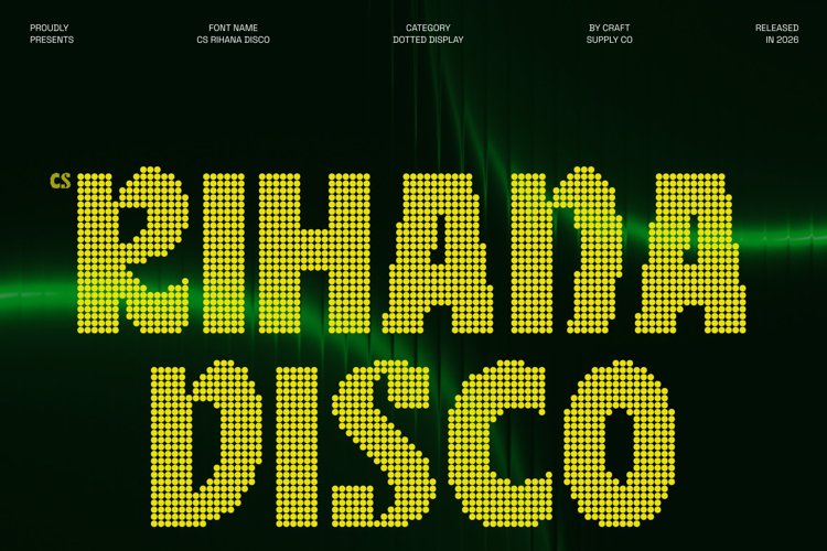 Preview of CS Rihana Disco Font