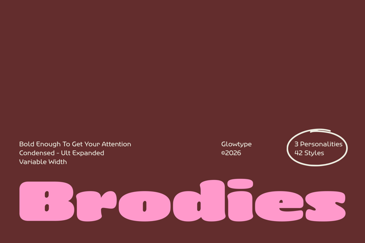 Preview of Brodies Display Family Font