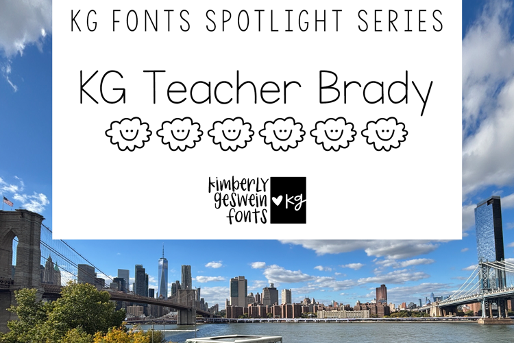 Preview of KG Teacher Brady Font