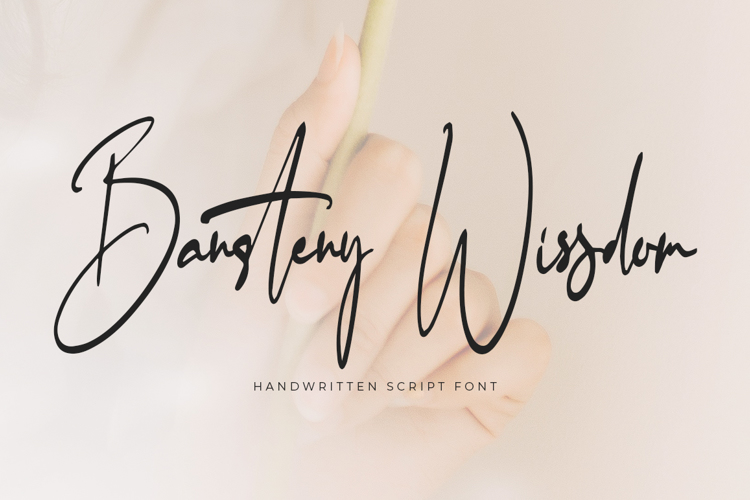Preview of Bansteny Wissdom Font