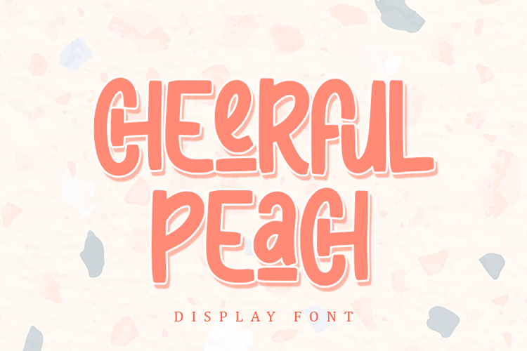 Cheerful Peach Font