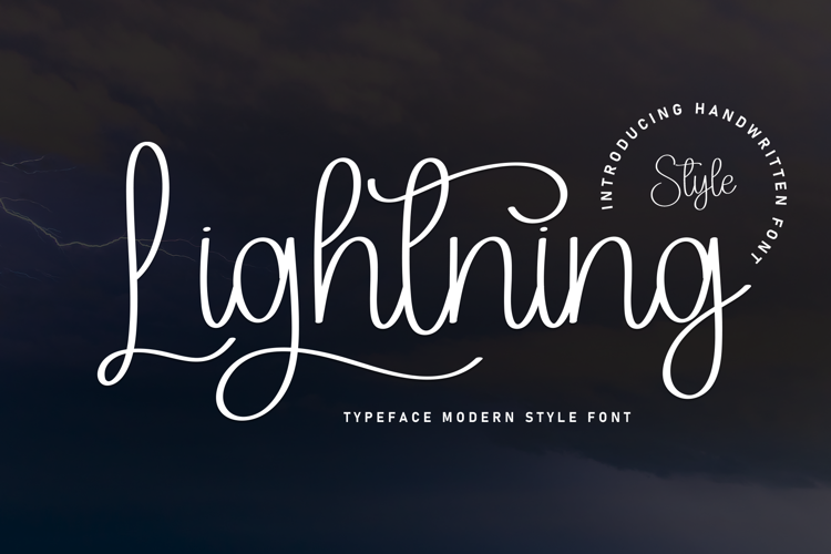 Preview of Lightning Font