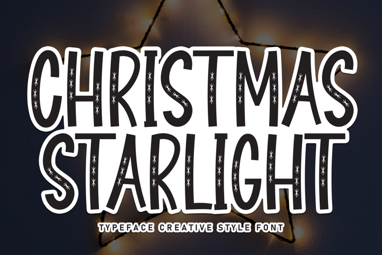 Preview of Christmas Starlight Font