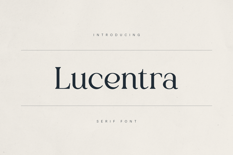 Preview of Lucentra Font
