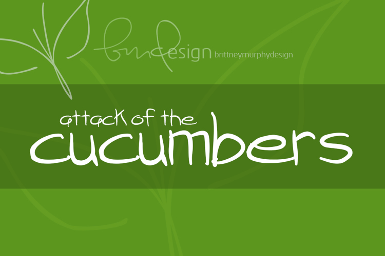 attack of the cucumbers Font