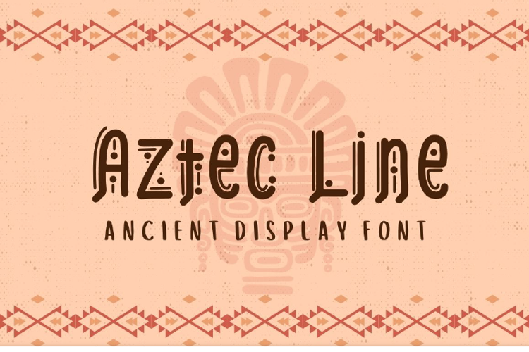 Preview of Aztec Line Font