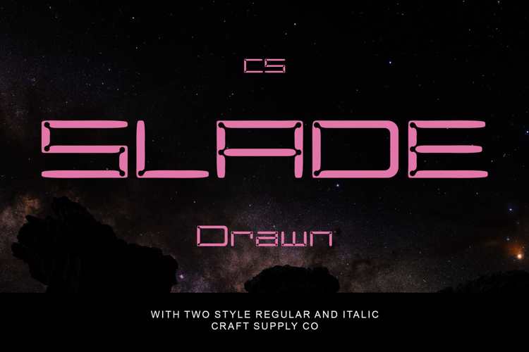 CS Slade Drawn Font